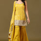 Sunshine yellow sharara set