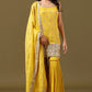 Sunshine yellow sharara set