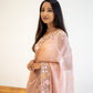 Light Pink Soft Tissue Silk Pre-Stitched Saree