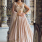 Golden Glow: Nude & Gold Embroidered Lehenga