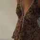 Brown halter nech sharara set