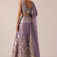 Purple banarasi brocade lehenga