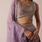 Purple banarasi brocade lehenga