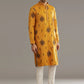 Yellow silk kurta set