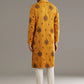Yellow silk kurta set